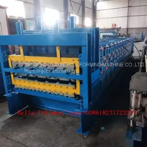 Roofing Sheet Roll Forming Machine Double Layer Metal Tile Making Machine thumbnail-3