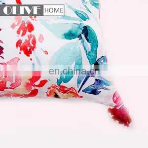 Factory Price Custom Design Printed Linen Fabric Soft Cover Outdoor Furniture Cushions thumbnail-5