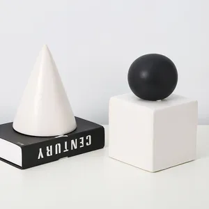 Black And White Geometric Ornament Art, Simple Style Decoration, Showroom Art thumbnail-2