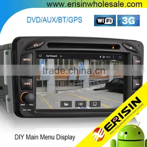 Erisin ES2507B 7 Inch Car Radio 2 Din Android 4.4.4 GPS DVD for Mercedes W209 thumbnail-1