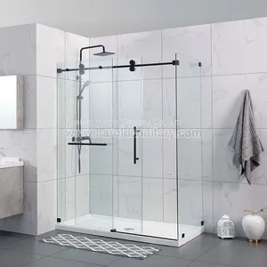 Double Roller Single Sliding Shower Enclosure thumbnail-2