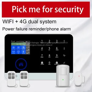 WIFI+GSM+GPRS Alarm System With IOS/Android App Control Compatible for Home thumbnail-2