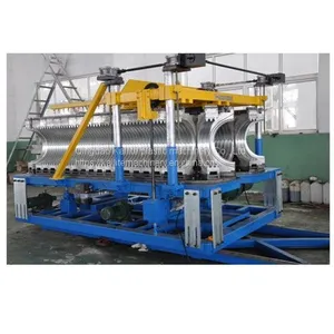 PE PVC Single / Double Wall Corrugation Pipe Production Line thumbnail-1