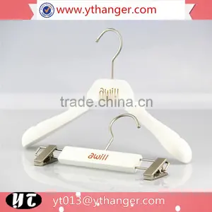 CY-X313 Fashion Design Printed Logo Wood Hanger for Baby Children thumbnail-1