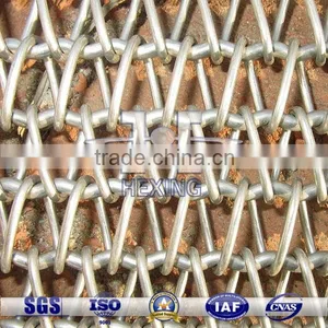 304 Stainless Steel Balanced Weave Chain Conveyor Belt thumbnail-1