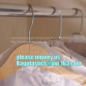 WIRE HANGER, DRY CLEANING GARMENT BAGS COVER, SANITARY LAUNDRY BAGS, HOTEL, LAUNDRY STORE, CLEANING SUPPLIES thumbnail-3