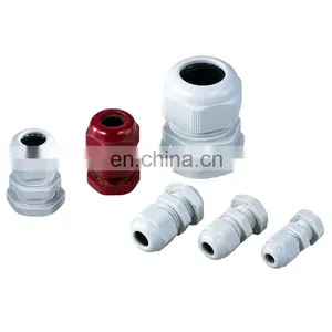 White Cable Gland Waterproof Adjustable 3-16mm Cable Connectors PG7 PG9 PG11 PG13.5 PG16 PG19 Plastic Cable Gland Joints thumbnail-1