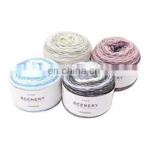 Ready In Stock Lana Para Tejer Merino Wool Yarn Fancy Cake Yarn For Crochet thumbnail-2