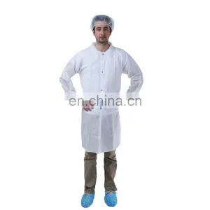 Breathable Comfortable Nonwoven Disposable Laboratory Coats thumbnail-1