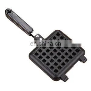 No-Drip Waffle Iron Square Round Non-stick Cast Aluminum Waffle Machine Maker thumbnail-1