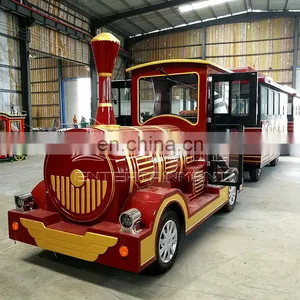High Quality Large Attraction Park Equipment Trackless Train Ride On Sale thumbnail-4