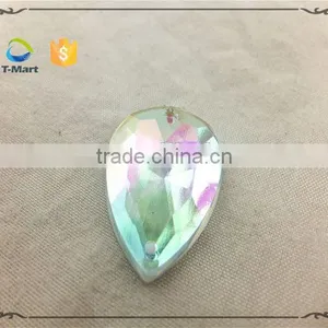 Tear Drop Shape Rainbow Coating Sewing on Banquet Garments thumbnail-4