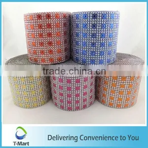 12cm/24rows Fancy Rhinestone Flower Plastic Rhinestone Banding thumbnail-1