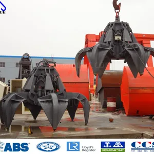 Electro-Hydraulic Orange Peel Grapple Motor Hydraulic Orange Peel Grab Bucket for Scrap thumbnail-2