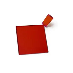Orange Glass - CB580 UV Cut-off Lens Golden Glass Long Wave Pass Filter Optical Glass thumbnail-1