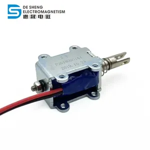 DS 0630 DC 24V 300Ma 10Mm 6N Force Open Frame Solenoid Electromagnet Push thumbnail-5