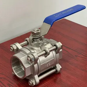 ANSI WCB Carbon Cast Steel Threaded Ball Valve 150LB Stainless Steel 304 316 3-Piece 1000WOG Threaded Ball Valve thumbnail-5