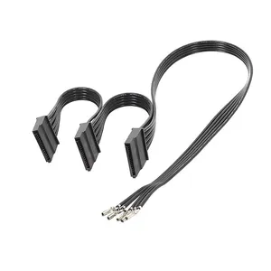 1 to 2 Multi-way Splitter SATA Power Modular Cable Flat Wire for Hard Drive Connection thumbnail-2