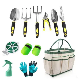 Garden Tools Gift Set With Carry Bag Hand Tools Gloves Pruner Sprayer and Plant Care Accessories thumbnail-1