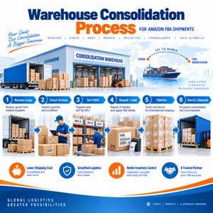 China LCL Consolidation for Amazon FBA Multi-Supplier Shipments thumbnail-5
