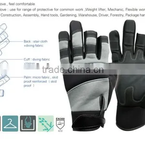 Light Mechanic Gloves Industry Safety Half Fingers thumbnail-1