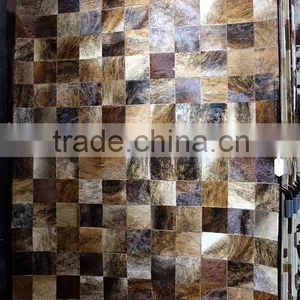 Natural Cowhide Rugs Hot Patchwork Cow Skin Carpet Quality Choice thumbnail-3