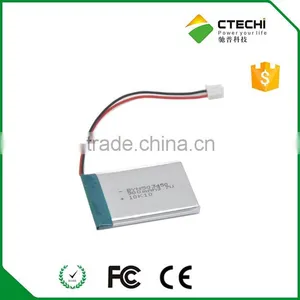653040 Rechargeable 3.7v 780mah Pcb Protected Lipo Battery Pack for Digital Products thumbnail-4