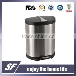 Stainless Steel Pedal Bin Garbage Bin Step Bin Trash Cans Waste Bin Outdoor 50L thumbnail-1