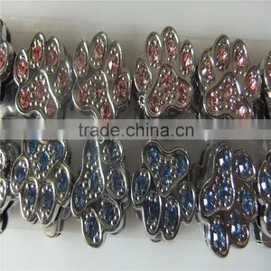 Factory Direct Supply of 10MM Full Diamond Footprints Accesories Paw Slide Charm thumbnail-3