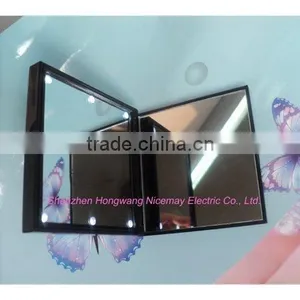 Mini Makeup Mirror Professionel With Led /Plastic Mirror With Led thumbnail-3