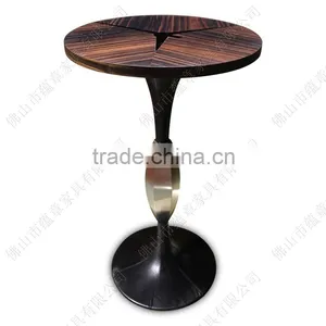 Latest Design Stainless Steel High Bar Table With Wooden Top thumbnail-1