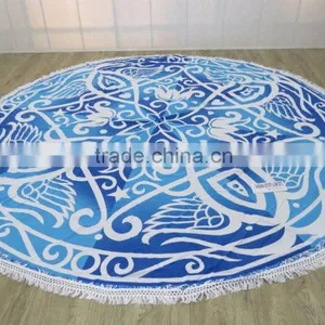 Round Beach Towels Round Printed Mandala thumbnail-6