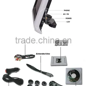 Hot Selling Car Monitor With 9 Inch Screen ,Car Headrest DVD Without Pillow thumbnail-5