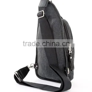 Smart Style Canvas Leather Chest Bag for Men thumbnail-6