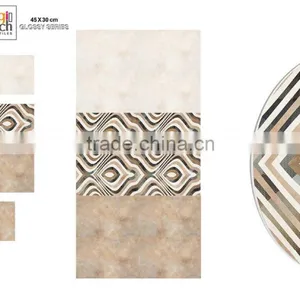 Ceramic Wall Tiles Luster Brown Print Series132 thumbnail-5
