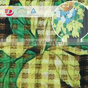 China Supplier Green Plant Flower 100% Polyester Print Tulle Knit Cheap Lace Fabric thumbnail-5