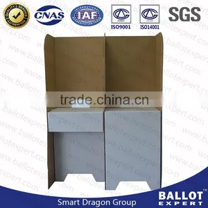 SE-TDC004 Paper Double Booth Stand , Cardboard Election Table thumbnail-1