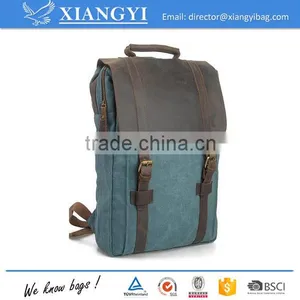 Vintage Canvas Backpack School Bag Travel Bags thumbnail-3