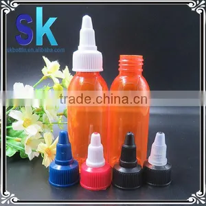 Best Selling 2oz Clear Pet Plastic Bottles With Twist Cap thumbnail-2