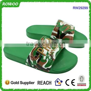 New Design Men Bathroom Slippers Soft Customized Logo Slides Indoor Flat Sandals thumbnail-1