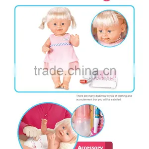Popular 2016 Hot Sell Chinese Girl Drink and Pee Reborn Baby Doll for Kindergarten thumbnail-2