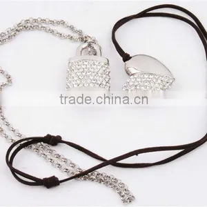 Hot Sell ! Heart Shape Exquisite Jewery USB Flash Drive thumbnail-1