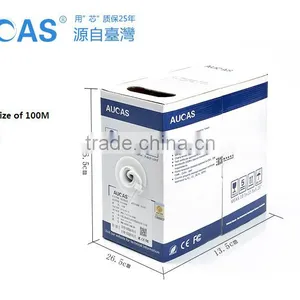 Best Selling 305m 100m ROHS Computer Outdoor UTP White Cat5e Ethernet Cable thumbnail-5
