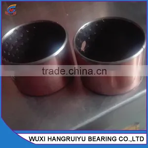 Marginal Lubrication Bronze Bushing Bearing Sleeve 45 * 50 * 25 mm With Oil Holes for Wet and Sandy Environment thumbnail-2