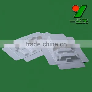 China Manufacturer Biodegradable Sugarcane Bagasse Pulp Molded Tray , Natural Color Smooth Surface Packaging thumbnail-6