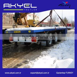 2 or 3 Axles Platbed Container Semi Trailer thumbnail-1