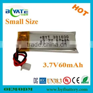 Best Sale Small 3.7V Rechargeable Li-ion Battery for Smart Watch thumbnail-2