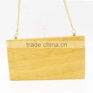Custom National Style Wooden Purse Eveing Bag Wood Clutch thumbnail-4