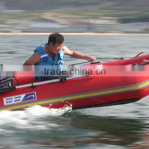 (CE) PVC Material Optional Floor High Speed Sports Boat thumbnail-3