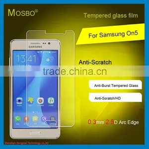 Hot!HD Clear Tempered Glass Screen Protector for Samsung ON5.new Product 9H Hardness Glass Protector With Package thumbnail-1